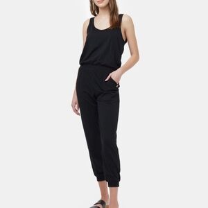 Tentree Knit Tank Jumpsuit - Black - Medium
